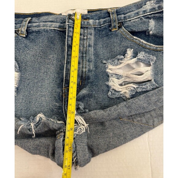Women’s One Teaspoon Denim Jean Cut Off Shorts Size 29 Roller Bandits - Picture 7 of 7